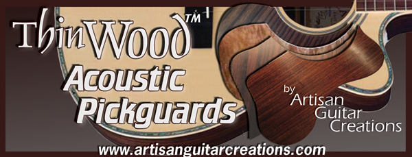 Artisan Guitar Creations-ThinWood Pickguards